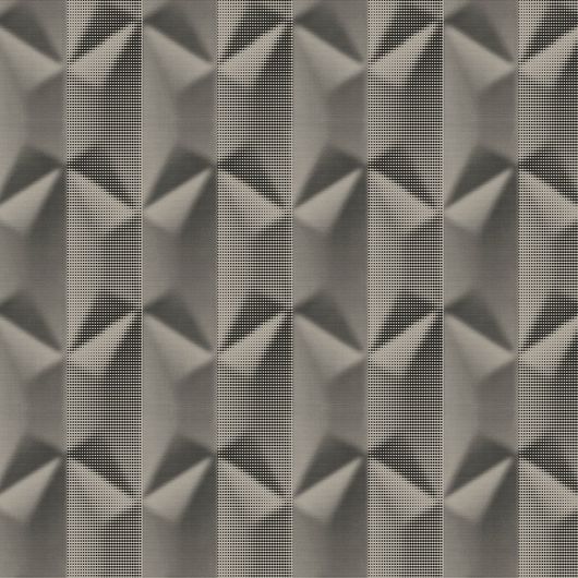 Обои флизелиновые  "Illusion" производства Loymina, арт. BR5 011/2, серого цвета, с геометрическим рисунком с эффектом 3D , заказать онлайн, бесплатная доставка